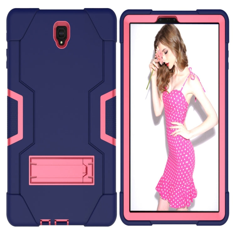 For Galaxy Tab S4 10.5 T830 Contrast Color Silicone + PC Combination Case with Holder
