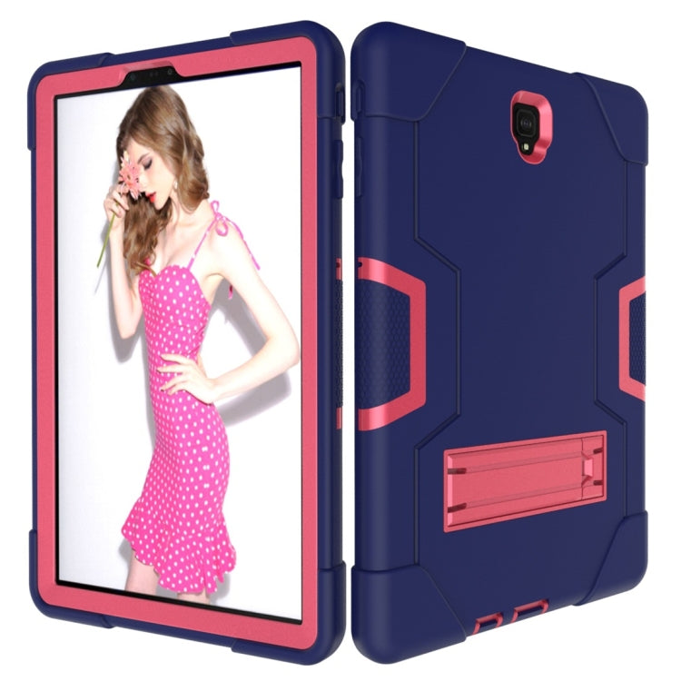 For Galaxy Tab S4 10.5 T830 Contrast Color Silicone + PC Combination Case with Holder