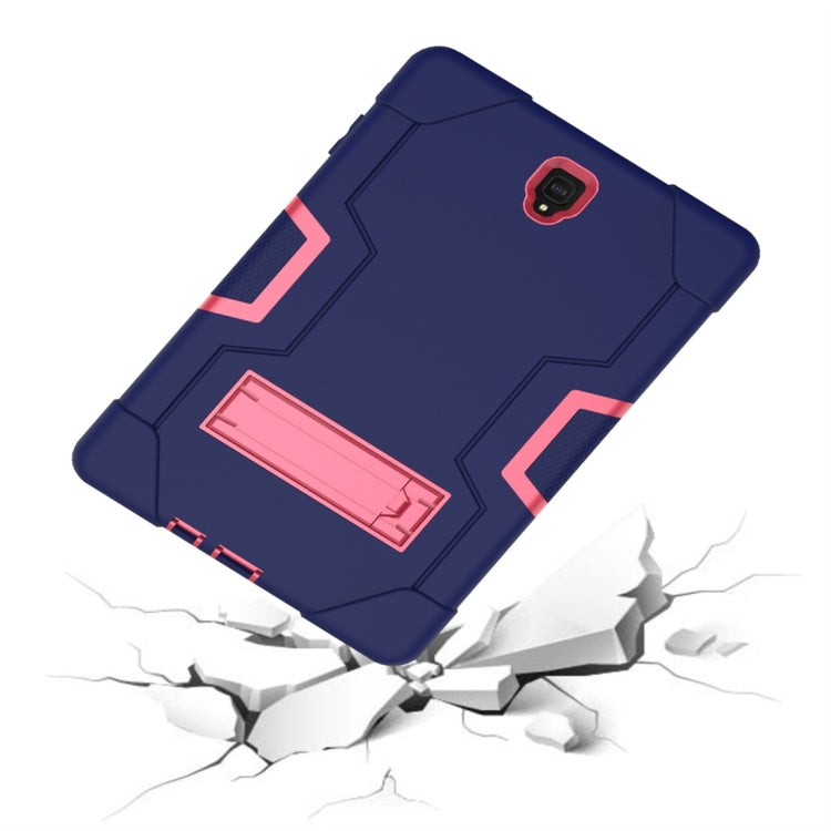 For Galaxy Tab S4 10.5 T830 Contrast Color Silicone + PC Combination Case with Holder