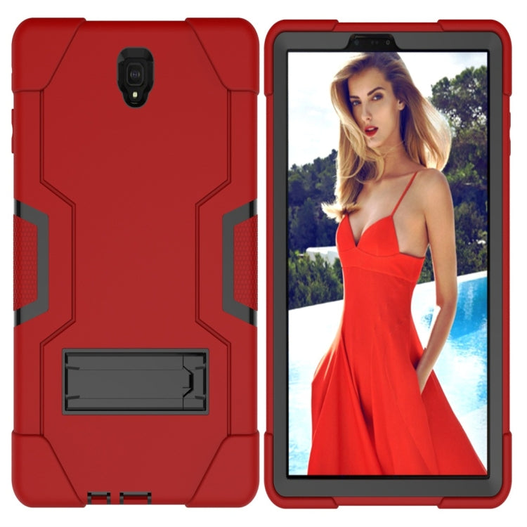 For Galaxy Tab S4 10.5 T830 Contrast Color Silicone + PC Combination Case with Holder