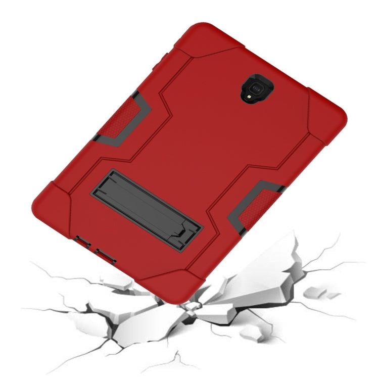 For Galaxy Tab S4 10.5 T830 Contrast Color Silicone + PC Combination Case with Holder