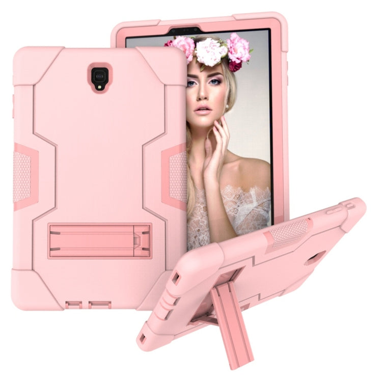 For Galaxy Tab S4 10.5 T830 Contrast Color Silicone + PC Combination Case with Holder