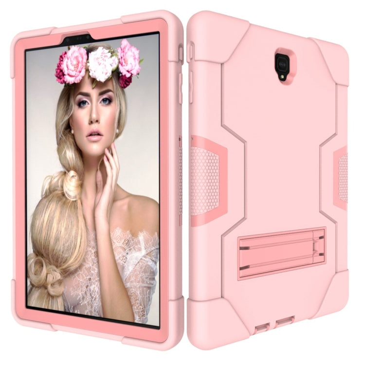 For Galaxy Tab S4 10.5 T830 Contrast Color Silicone + PC Combination Case with Holder
