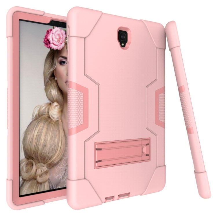 For Galaxy Tab S4 10.5 T830 Contrast Color Silicone + PC Combination Case with Holder