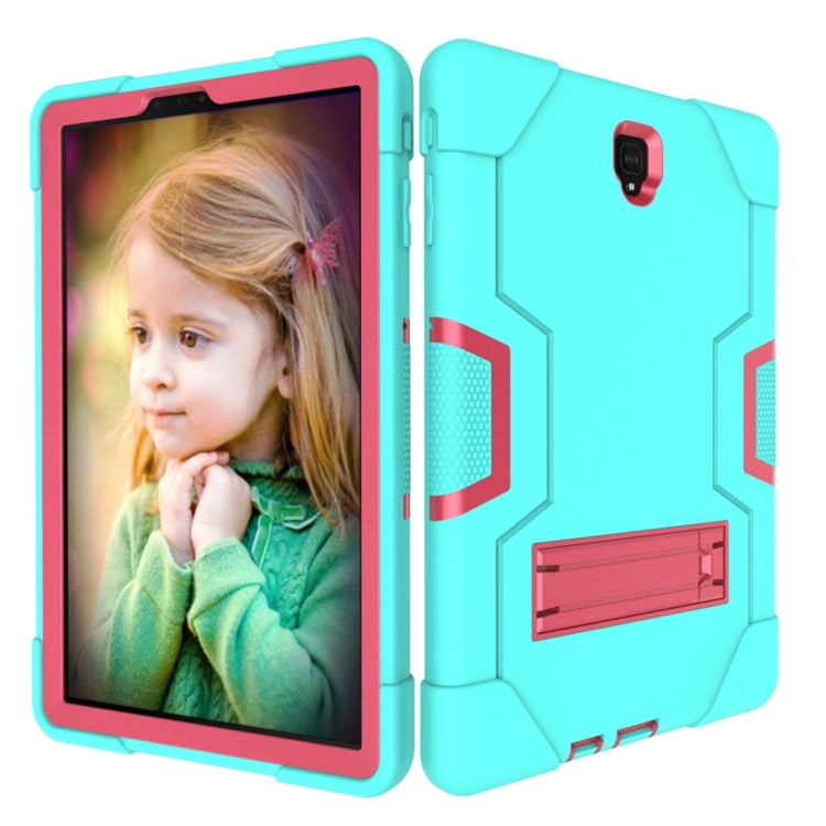For Galaxy Tab S4 10.5 T830 Contrast Color Silicone + PC Combination Case with Holder