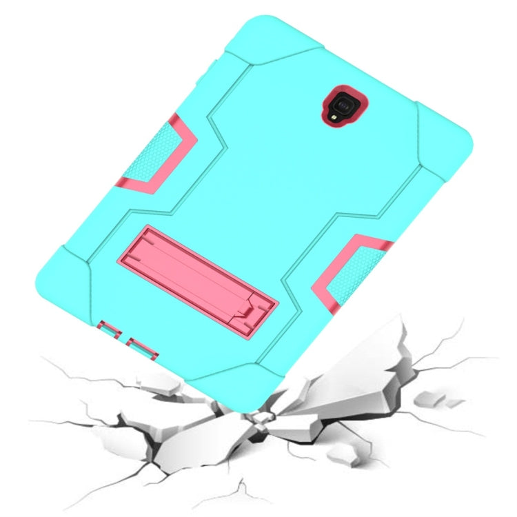 For Galaxy Tab S4 10.5 T830 Contrast Color Silicone + PC Combination Case with Holder