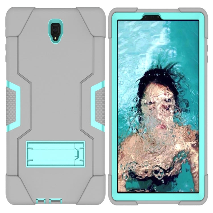For Galaxy Tab S4 10.5 T830 Contrast Color Silicone + PC Combination Case with Holder