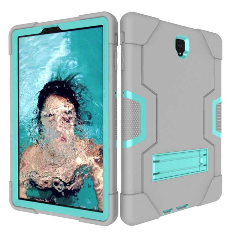 For Galaxy Tab S4 10.5 T830 Contrast Color Silicone + PC Combination Case with Holder