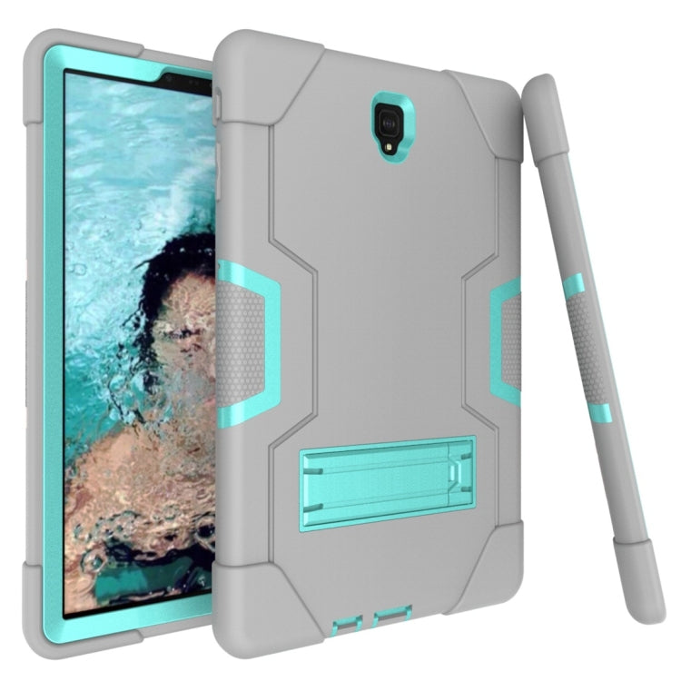 For Galaxy Tab S4 10.5 T830 Contrast Color Silicone + PC Combination Case with Holder
