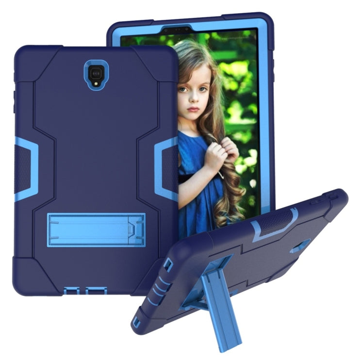 For Galaxy Tab S4 10.5 T830 Contrast Color Silicone + PC Combination Case with Holder