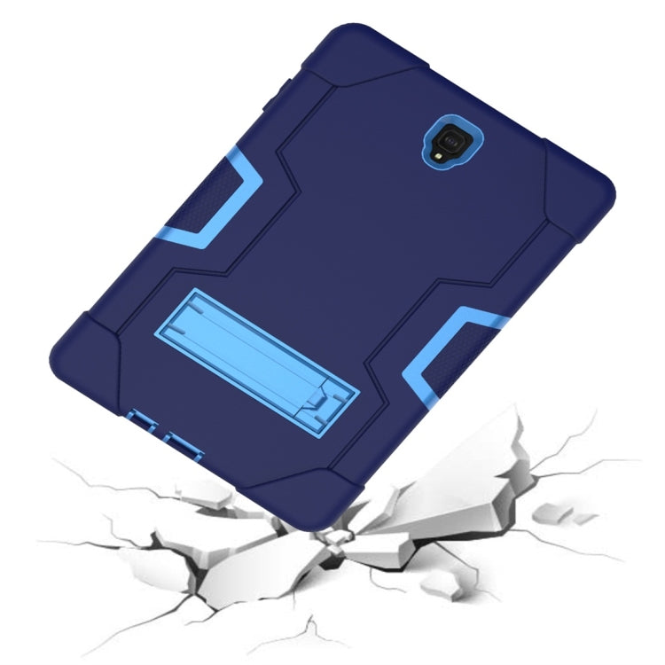 For Galaxy Tab S4 10.5 T830 Contrast Color Silicone + PC Combination Case with Holder