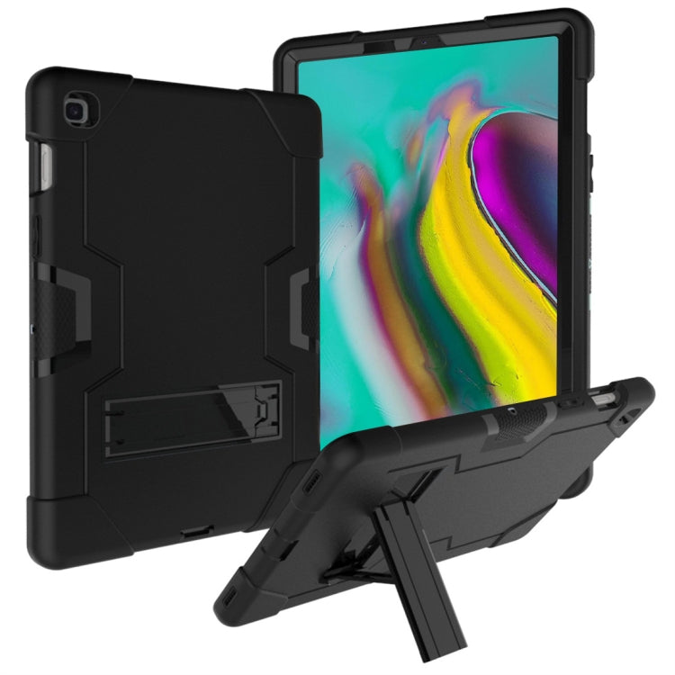 For Galaxy Tab S5e T720 Contrast Color Silicone + PC Combination Case with Holder
