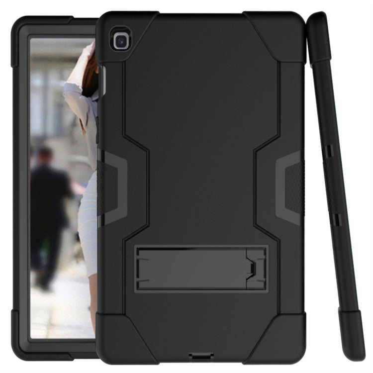 For Galaxy Tab S5e T720 Contrast Color Silicone + PC Combination Case with Holder