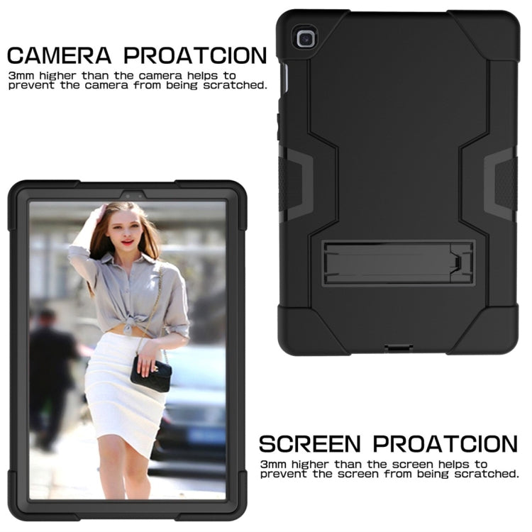 For Galaxy Tab S5e T720 Contrast Color Silicone + PC Combination Case with Holder