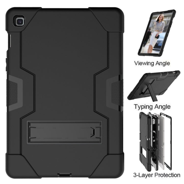 For Galaxy Tab S5e T720 Contrast Color Silicone + PC Combination Case with Holder
