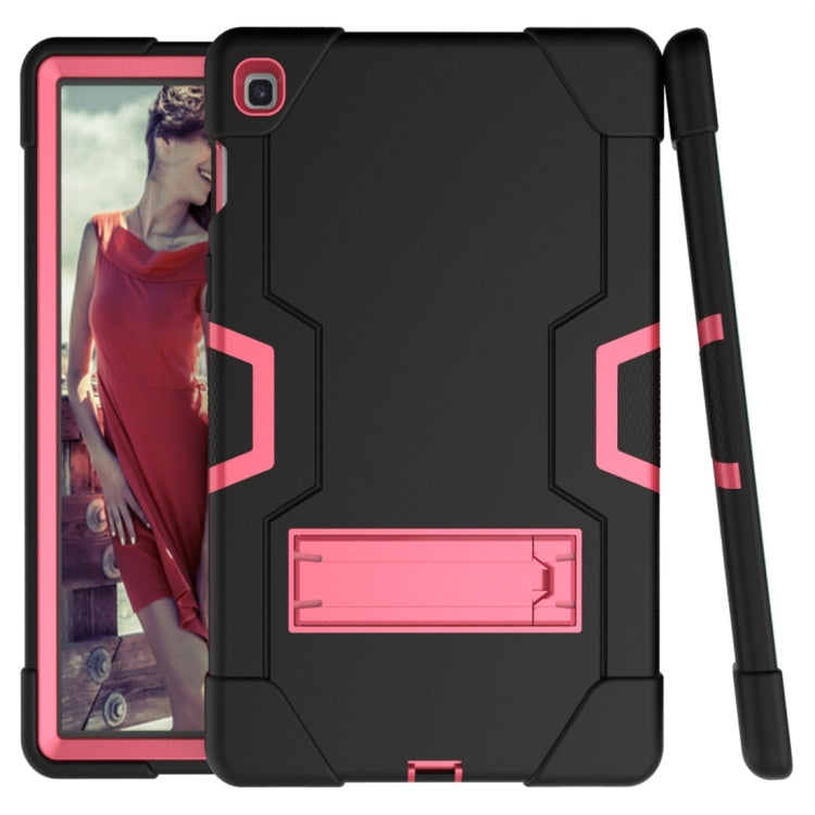 For Galaxy Tab S5e T720 Contrast Color Silicone + PC Combination Case with Holder