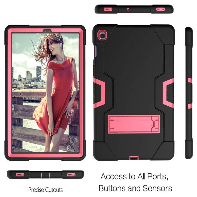 For Galaxy Tab S5e T720 Contrast Color Silicone + PC Combination Case with Holder