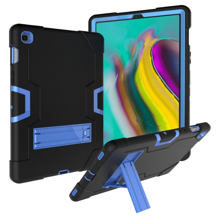 For Galaxy Tab S5e T720 Contrast Color Silicone + PC Combination Case with Holder