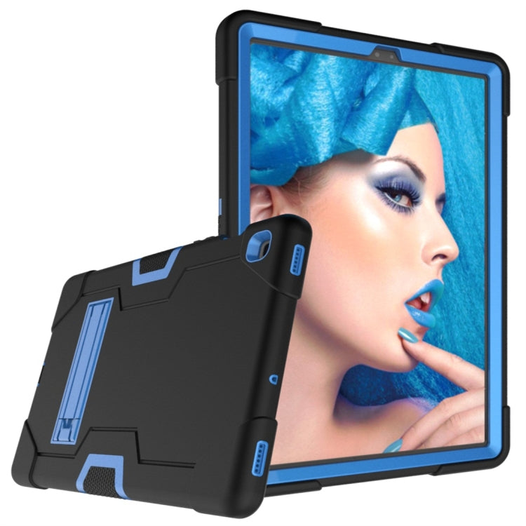 For Galaxy Tab S5e T720 Contrast Color Silicone + PC Combination Case with Holder