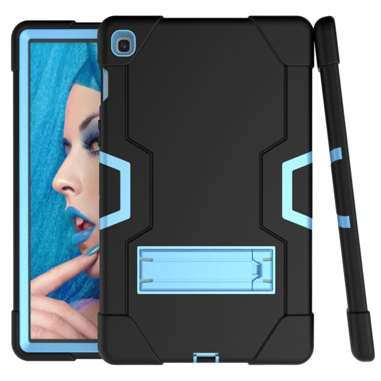 For Galaxy Tab S5e T720 Contrast Color Silicone + PC Combination Case with Holder