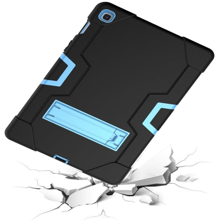For Galaxy Tab S5e T720 Contrast Color Silicone + PC Combination Case with Holder