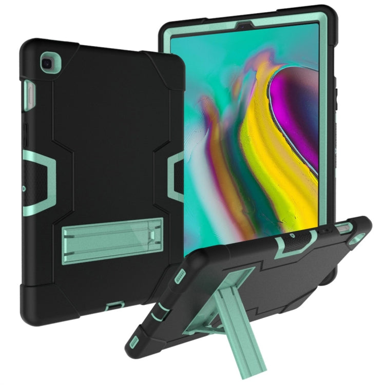 For Galaxy Tab S5e T720 Contrast Color Silicone + PC Combination Case with Holder