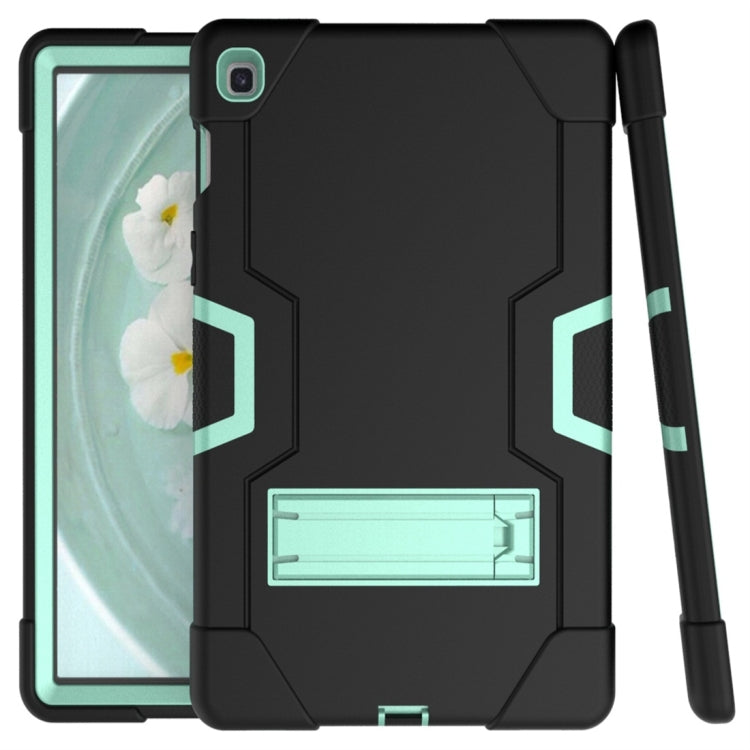 For Galaxy Tab S5e T720 Contrast Color Silicone + PC Combination Case with Holder
