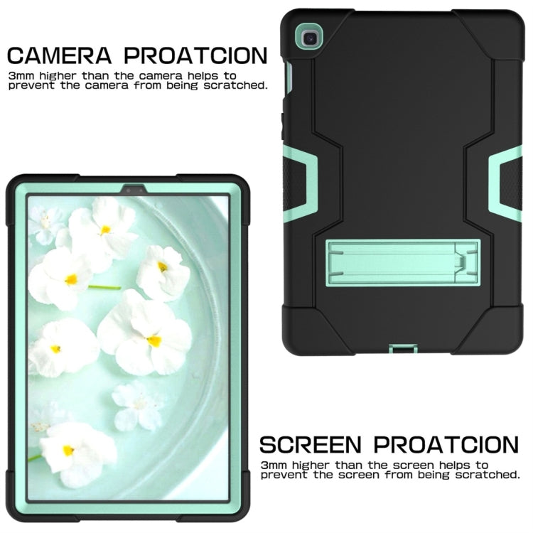 For Galaxy Tab S5e T720 Contrast Color Silicone + PC Combination Case with Holder