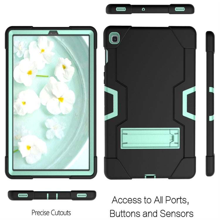 For Galaxy Tab S5e T720 Contrast Color Silicone + PC Combination Case with Holder