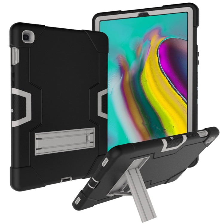 For Galaxy Tab S5e T720 Contrast Color Silicone + PC Combination Case with Holder