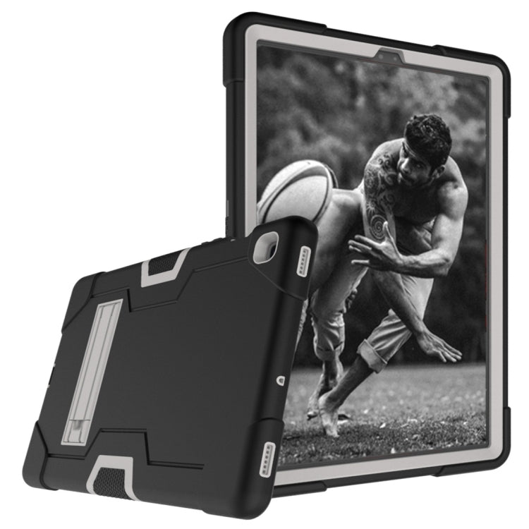For Galaxy Tab S5e T720 Contrast Color Silicone + PC Combination Case with Holder
