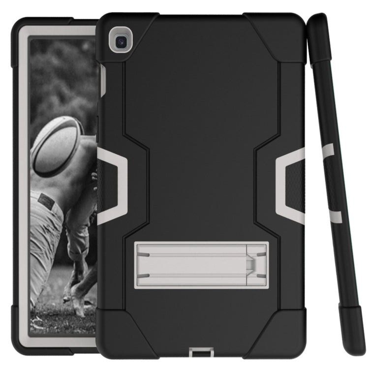 For Galaxy Tab S5e T720 Contrast Color Silicone + PC Combination Case with Holder
