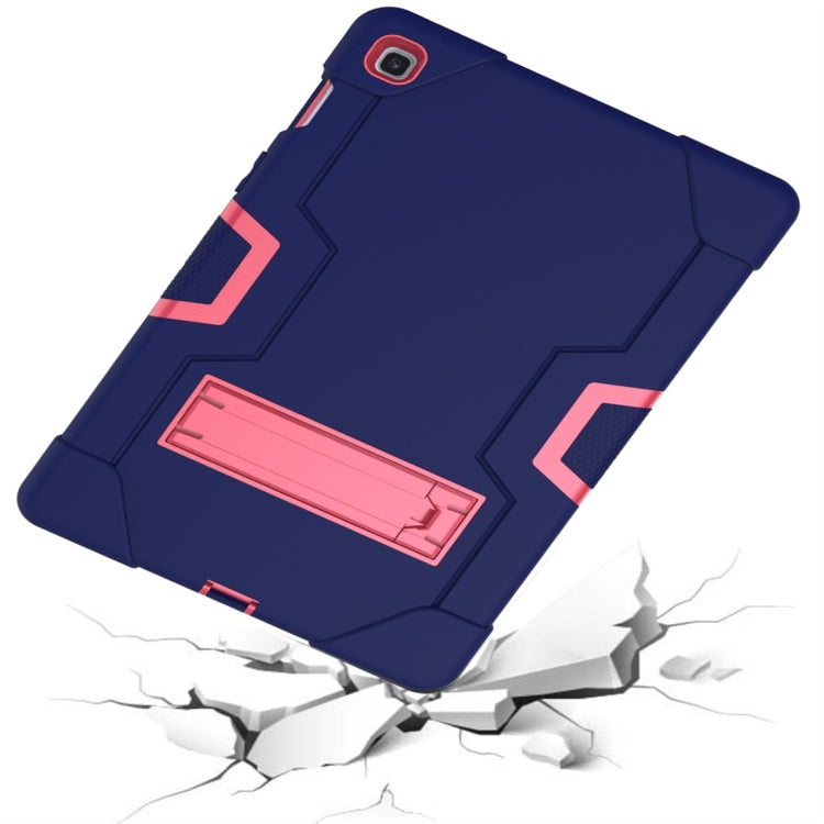 For Galaxy Tab S5e T720 Contrast Color Silicone + PC Combination Case with Holder