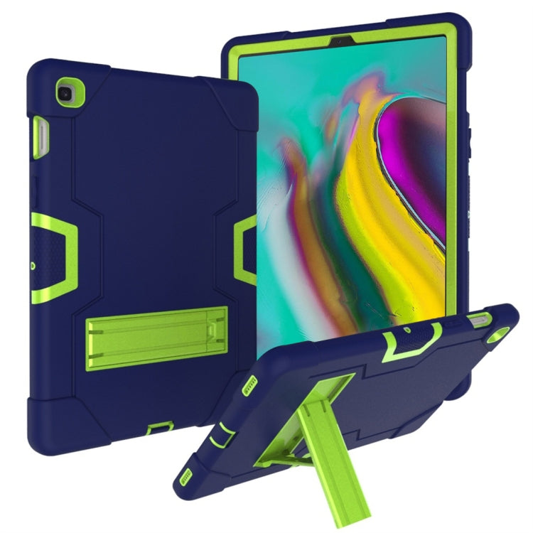 For Galaxy Tab S5e T720 Contrast Color Silicone + PC Combination Case with Holder