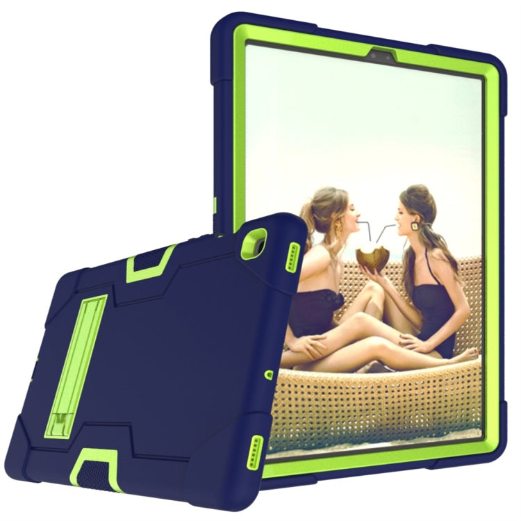 For Galaxy Tab S5e T720 Contrast Color Silicone + PC Combination Case with Holder