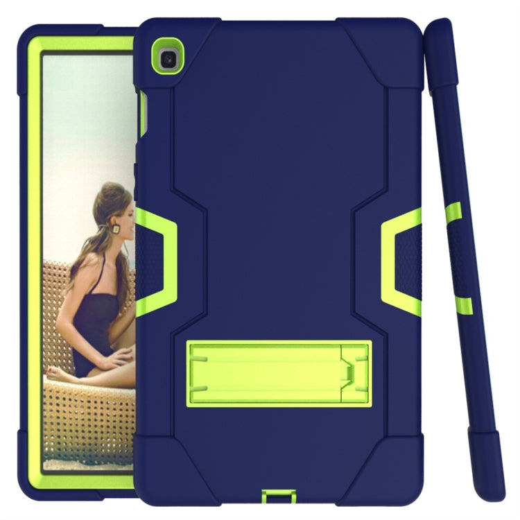 For Galaxy Tab S5e T720 Contrast Color Silicone + PC Combination Case with Holder