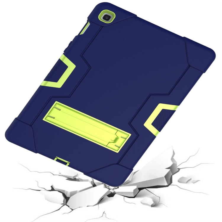For Galaxy Tab S5e T720 Contrast Color Silicone + PC Combination Case with Holder