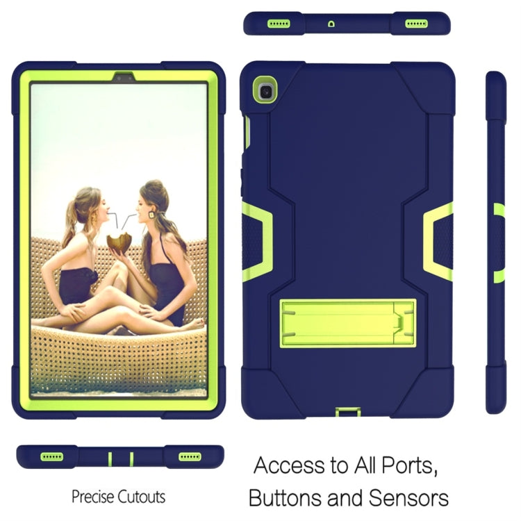 For Galaxy Tab S5e T720 Contrast Color Silicone + PC Combination Case with Holder