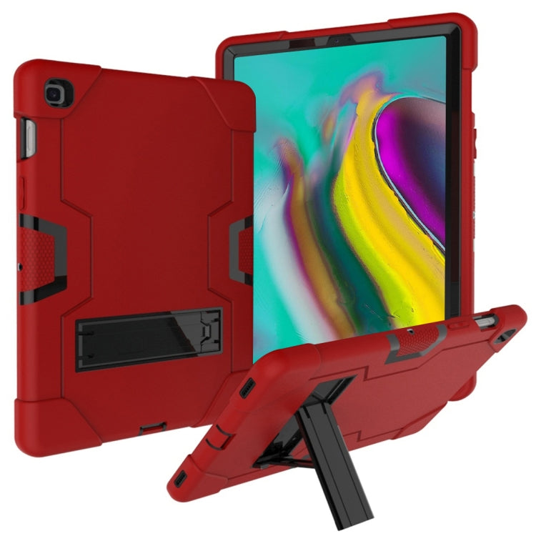 For Galaxy Tab S5e T720 Contrast Color Silicone + PC Combination Case with Holder