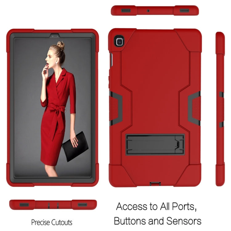 For Galaxy Tab S5e T720 Contrast Color Silicone + PC Combination Case with Holder