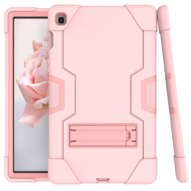 For Galaxy Tab S5e T720 Contrast Color Silicone + PC Combination Case with Holder