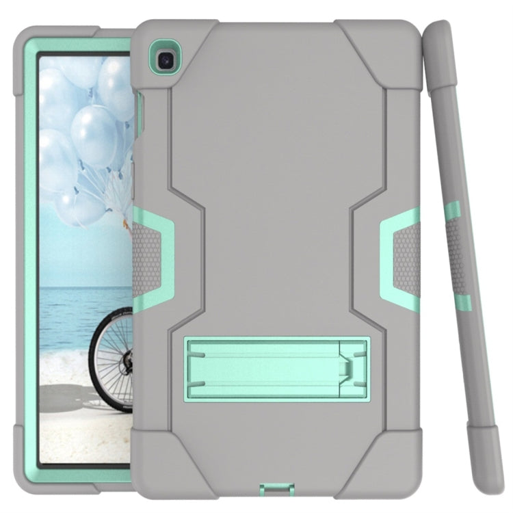 For Galaxy Tab S5e T720 Contrast Color Silicone + PC Combination Case with Holder