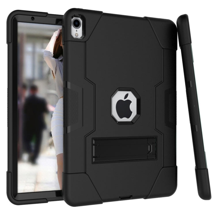 For iPad Pro 11 Contrast Color Silicone + PC Combination Case with Holder