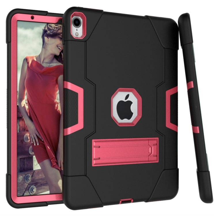 For iPad Pro 11 Contrast Color Silicone + PC Combination Case with Holder