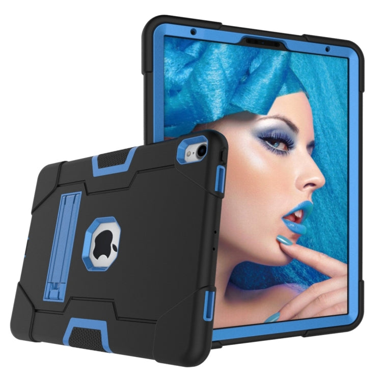 For iPad Pro 11 Contrast Color Silicone + PC Combination Case with Holder