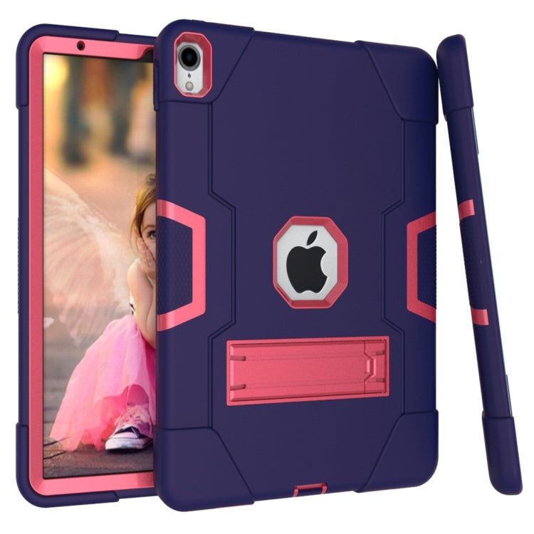 For iPad Pro 11 Contrast Color Silicone + PC Combination Case with Holder