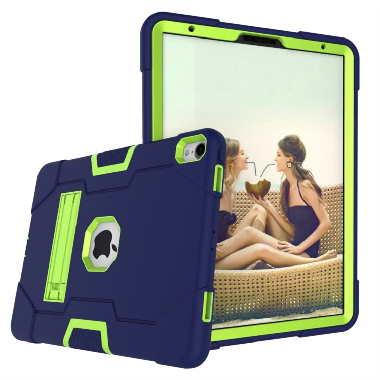 For iPad Pro 11 Contrast Color Silicone + PC Combination Case with Holder