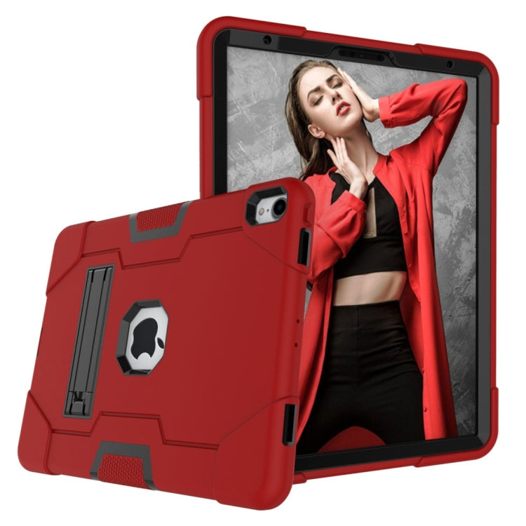 For iPad Pro 11 Contrast Color Silicone + PC Combination Case with Holder