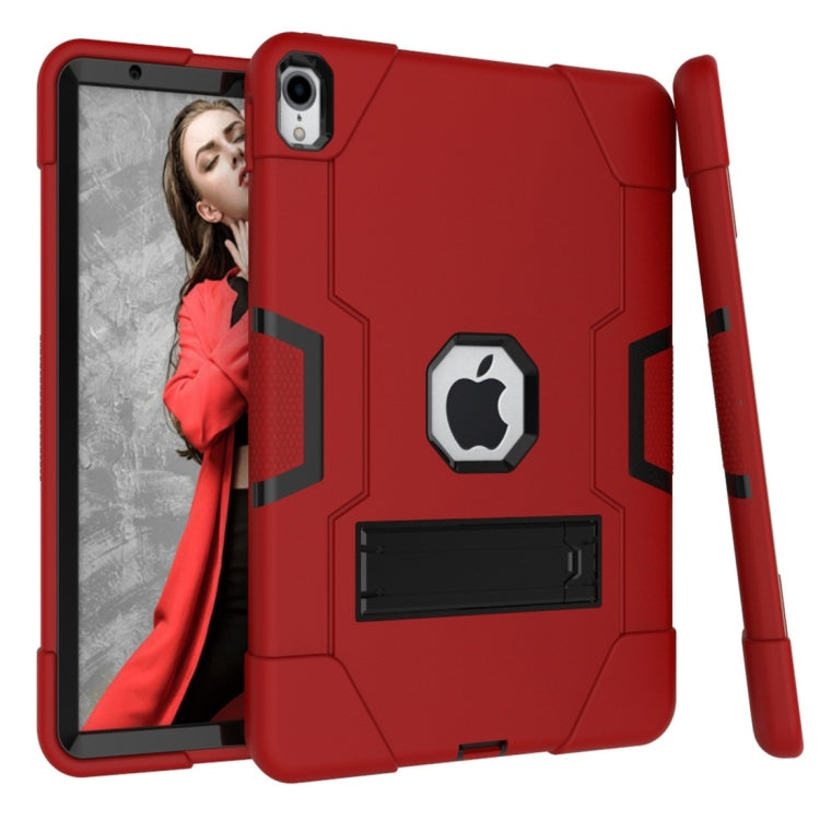 For iPad Pro 11 Contrast Color Silicone + PC Combination Case with Holder