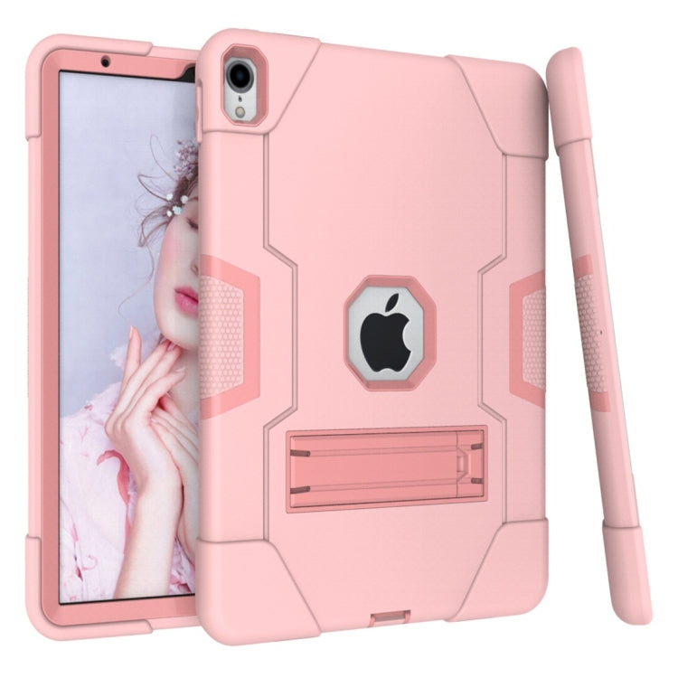 For iPad Pro 11 Contrast Color Silicone + PC Combination Case with Holder